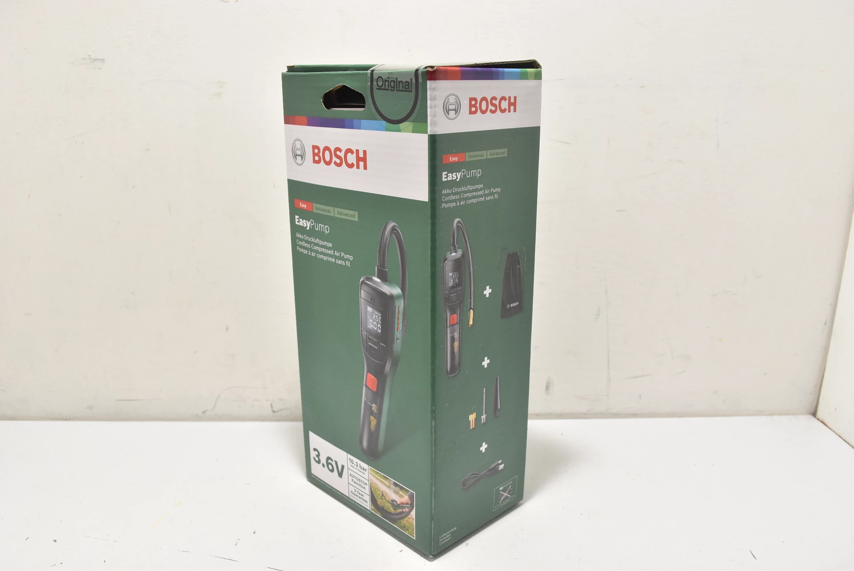 Bosch Pompe à air comprimé sans fil EasyPump 3,6 V