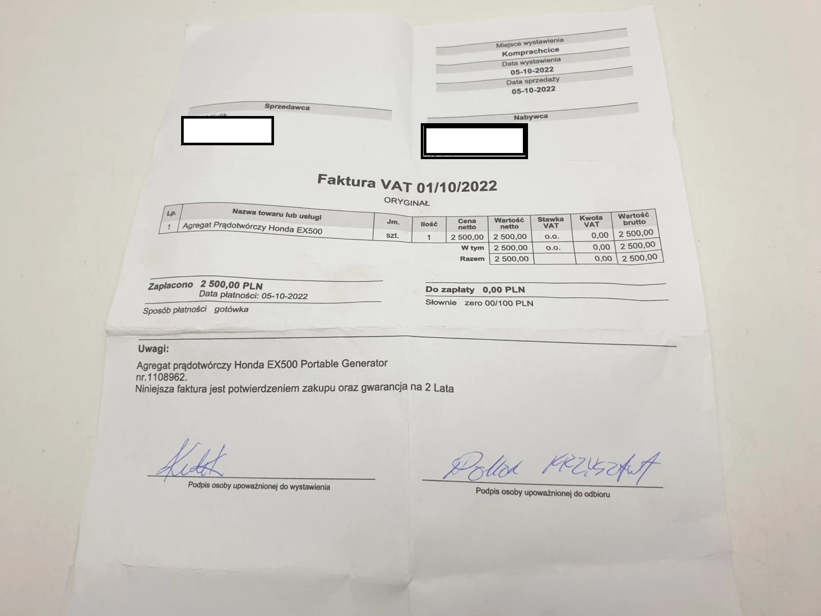 agregat-pradotworczy-honda-ex500-maksymalna-moc-500