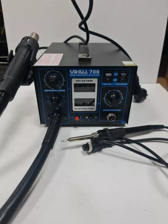 STACJA LUTOWNICZA 2W1 HOT-AIR T12 YIHUA 706 W PUD