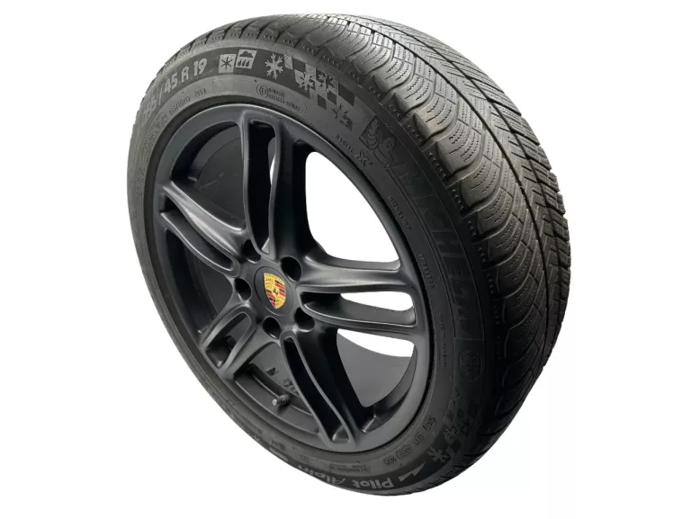 ALUFELGI PORSCHE 19" 5X130 FELGI CZARNE + OPONY MICHELIN