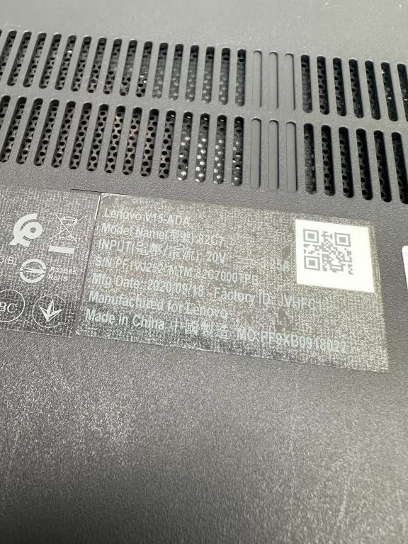 LAPTOP LAPTOP LENOVO V15-ADA 82C7 + ZASILACZ