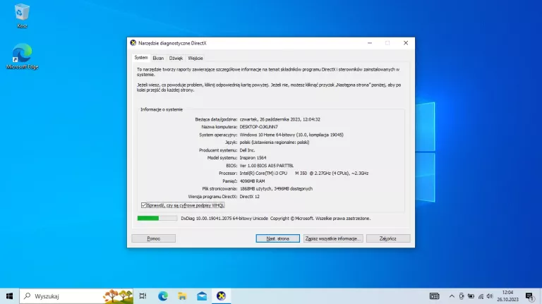LAPTOP DELL INSPIRON 1564 I3-M350 4GB 300GB HDD
