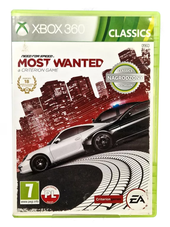 GRA XBOX 360 NEED FOR SPEED MOST WANTED
