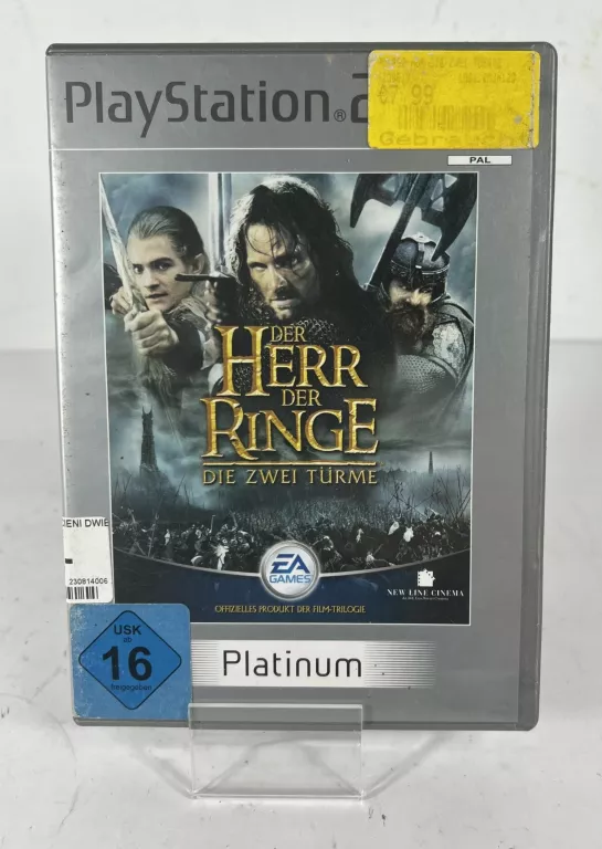 GRA PS2 WŁADCA PIERŚCIENI 2 WIEŻE NIEMIECKA