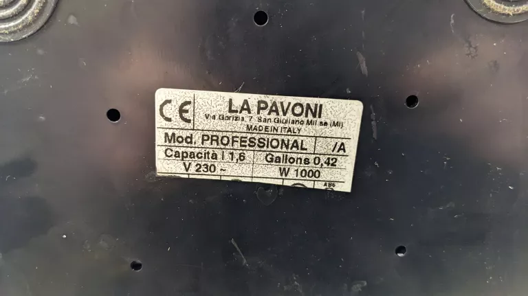 DZWIGNIOWY EKSPRES LA PAVONI PROFESSIONAL