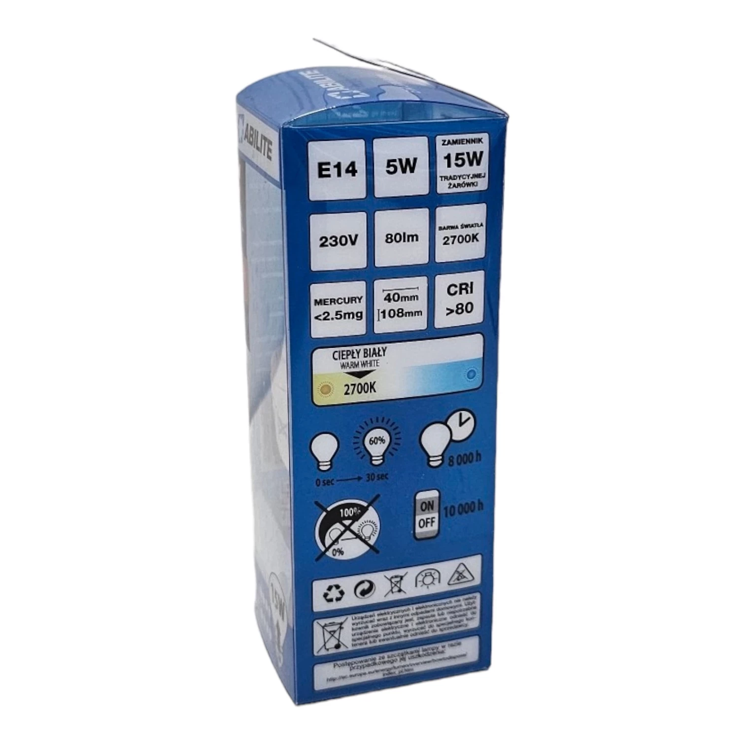 zarowka-abilite-cfl-e14-5w-stan-uzywany