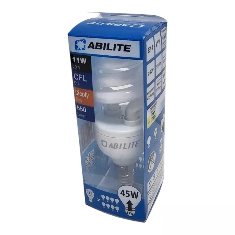 ŻARÓWKA ABLITE CFL E14 11W