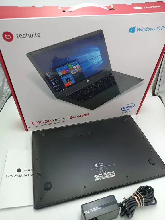 LAPTOP TECHBITE ZIN 14,1 64 G INTEL N3450 WIN.10 GW. 09.09.2025 R STAN IGŁ