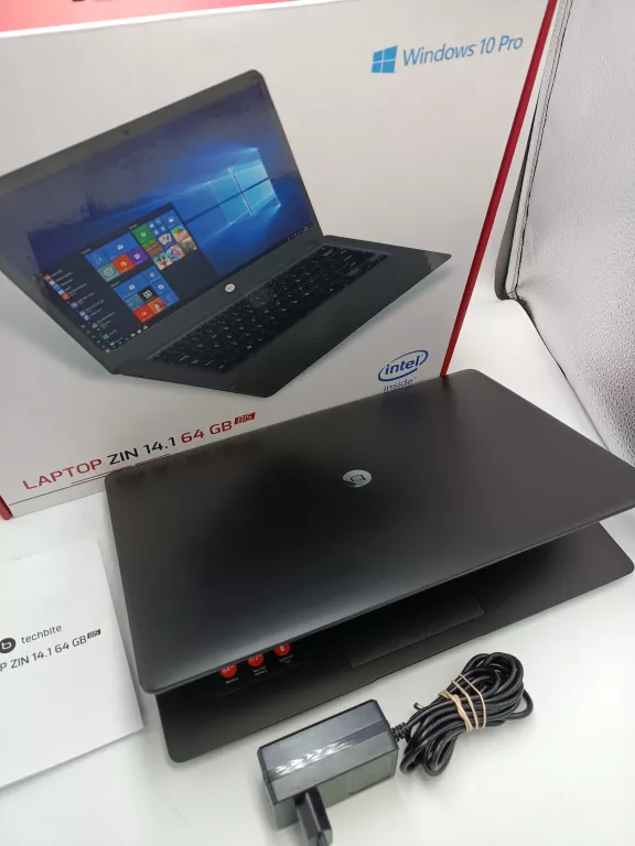 LAPTOP TECHBITE ZIN 14,1 64 G INTEL N3450 WIN.10 GW. 09.09.2025 R STAN IGŁ
