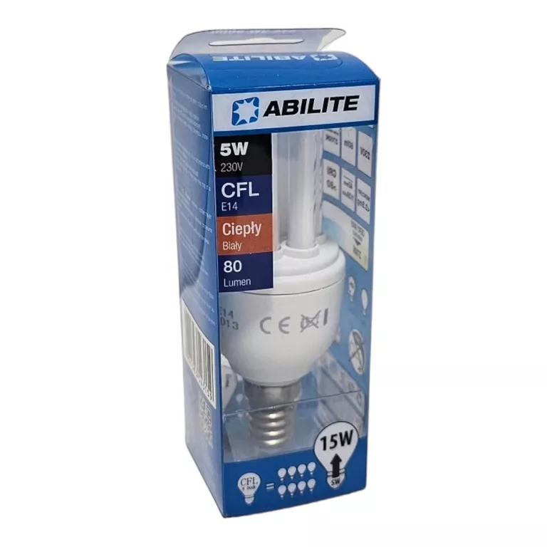 ŻARÓWKA ABILITE CFL E14 5W