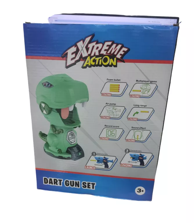 EXTREME ACTION DART GUN SET DINOZAUR