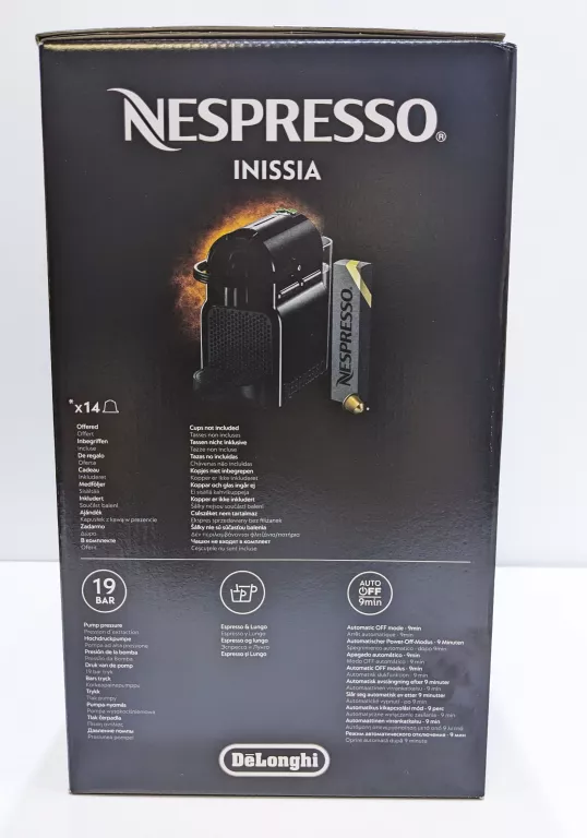 EKSPRES DELONGHI NESPRESSO INISSIA EN80.B CZARNY