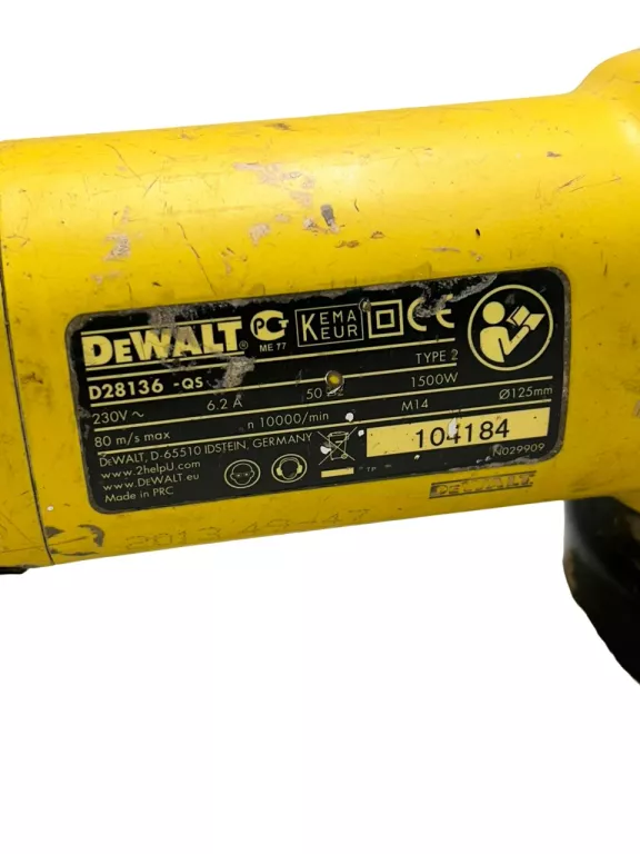 SZLIFIERKA KĄTOWA DEWALT D28136-QS