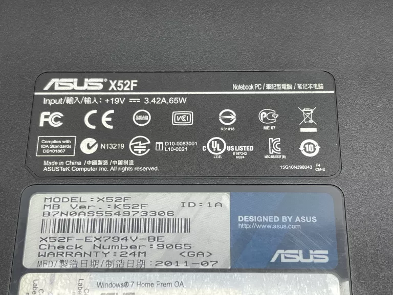LAPTOP ASUS K52 CZYTAJ OPIS!!!!