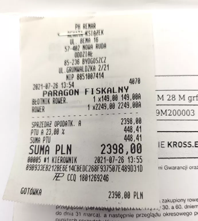ROWER KROSS 28 EVADO 4.0 MĘSKI M PAPIERY PARAGON