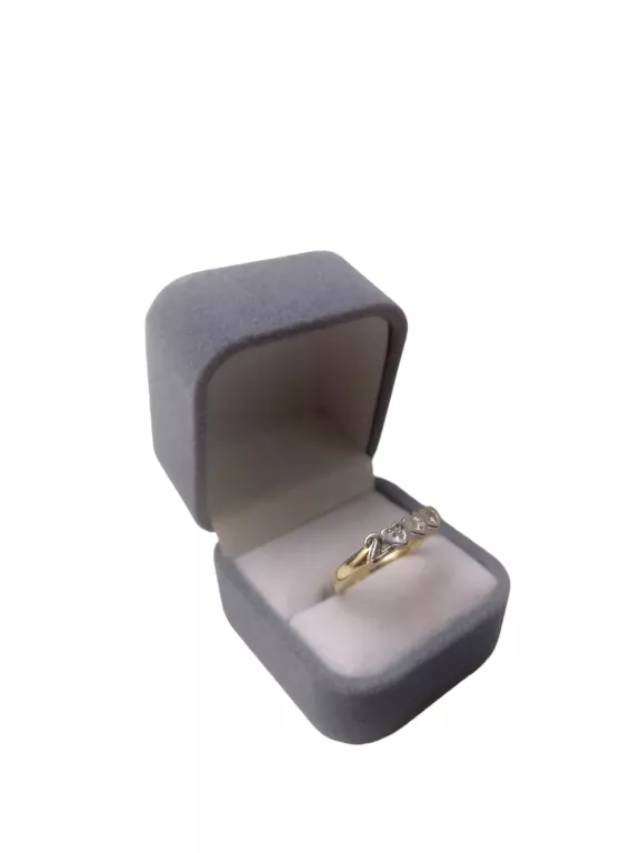UNIKALNY ZŁOTY PIERŚCIONEK Z BRYLANTAMI 585 3,64G