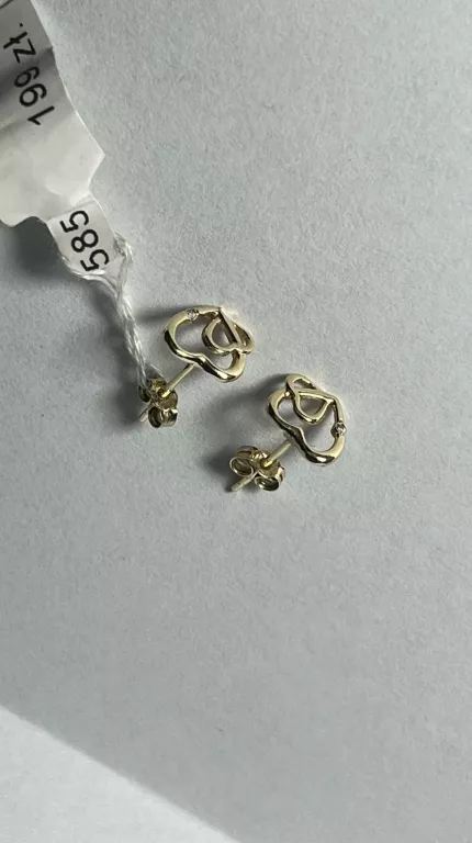 zlote-kolczyki-serduszka-rodzaj-wyrob-jubilerski