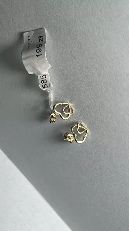 zlote-kolczyki-serduszka-marka-bez-marki