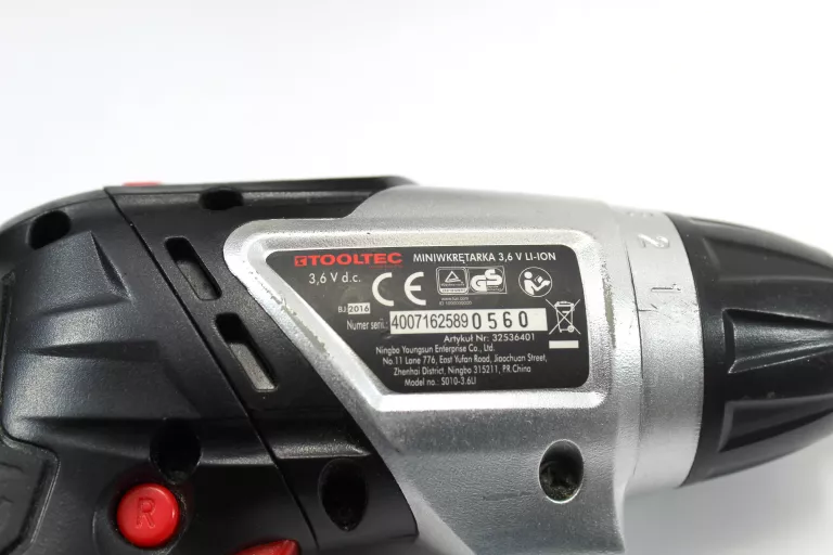 ZESTAW 2 WKRĘTAREK TOOLTEC 14,4V I 3,6V KOMPLET