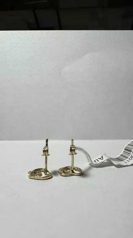 zlote-kolczyki-serduszka-stan-uzywany