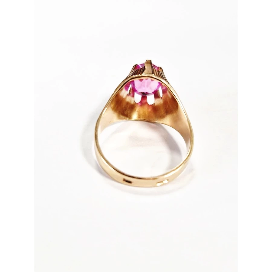 piekny-zloty-pierscionek-z-rozowa-cyrkonia-p-585-r23-ean-gtin-817444010577