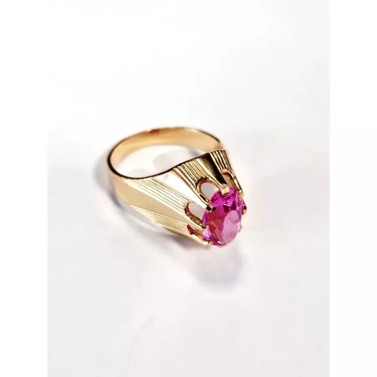 piekny-zloty-pierscionek-z-rozowa-cyrkonia-p-585-r23-material-15835-1