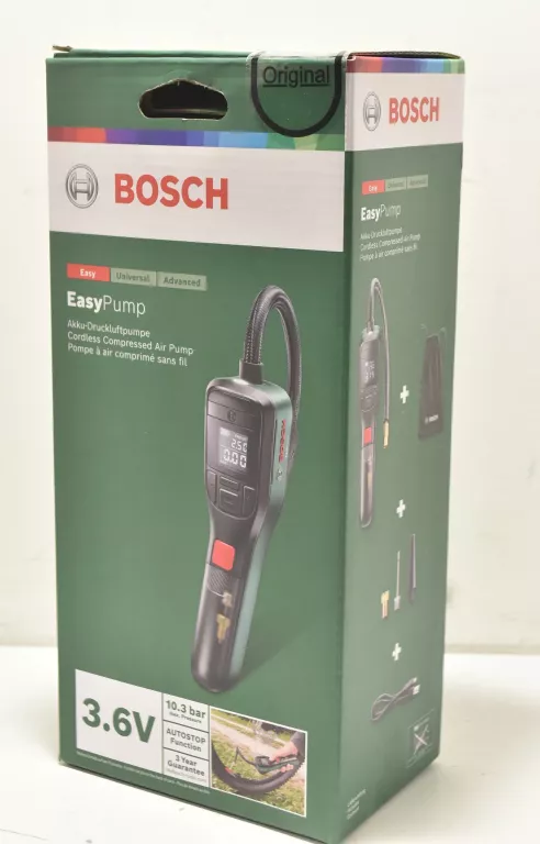 Bosch Pompe à air comprimé sans fil EasyPump 3,6 V