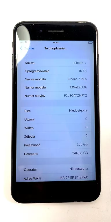 SMARTFON APPLE IPHONE 7 PLUS 3 GB / 256 GB