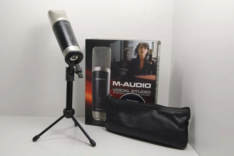 MIKROFON M-AUDIO VOCAL STUDIO + STOJAK KOMPLET #IDEALNY