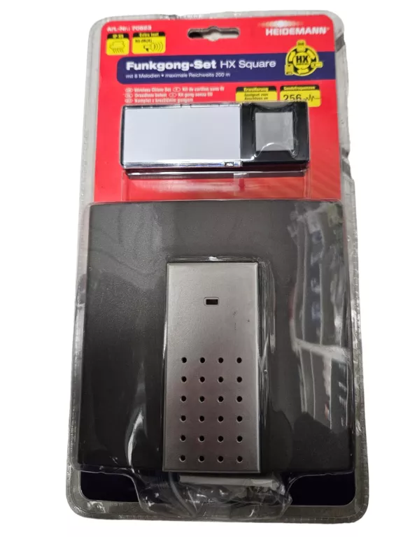 DZWONEK BEZPRZEWODOWY HEIDEMANN 70823 HX SQUARE