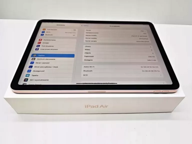 APPLE IPAD AIR WIFI 256GB ROSE GOLD ZADBANY CUDO!