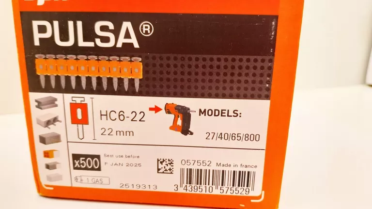 GWOŹDZIE SPIT PULSA 800 22MM 500 SZTUK