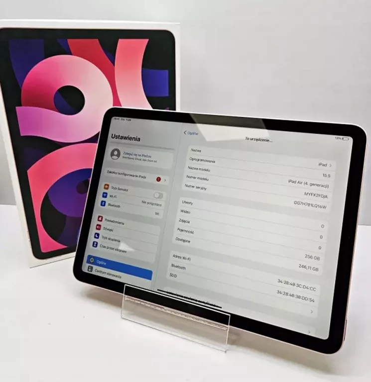 APPLE IPAD AIR WIFI 256GB ROSE GOLD ZADBANY CUDO!