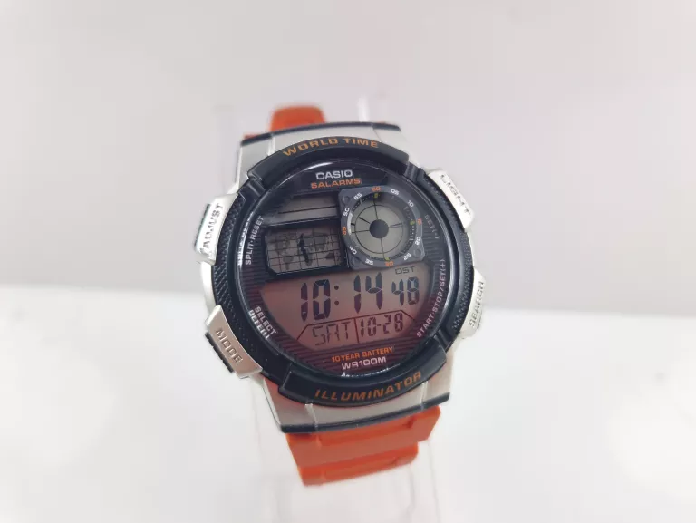 ZEGAREK CASIO AE -1000W POMARAŃCZOWY PASEK