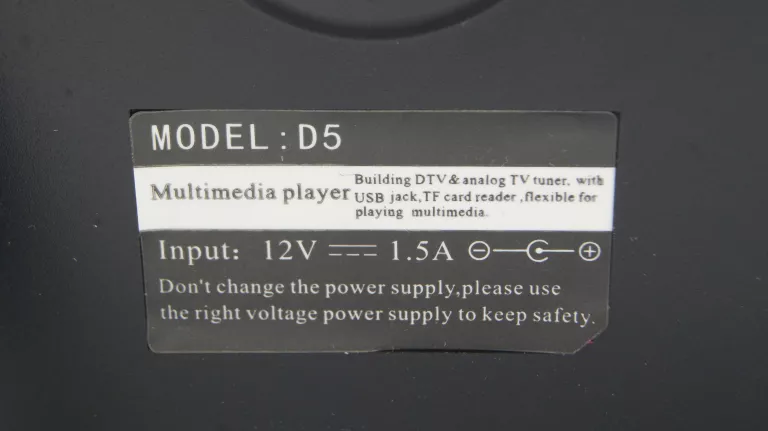 MINI TELEWIZOR KIESZONKOWY LEADSTAR D5 KOMPLET