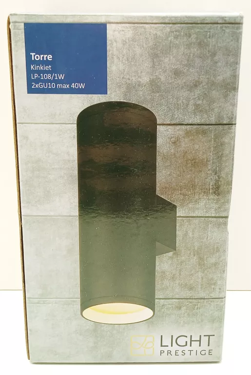 TORRE KINKIET CZARNY LP-108/1W BK LIGHT PRESTIGE