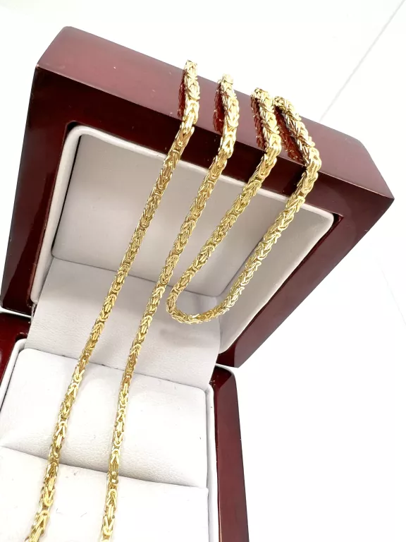 ZŁOTY ŁAŃCUSZEK SPLOT KRÓLEWSKI 14KT 60,00CM