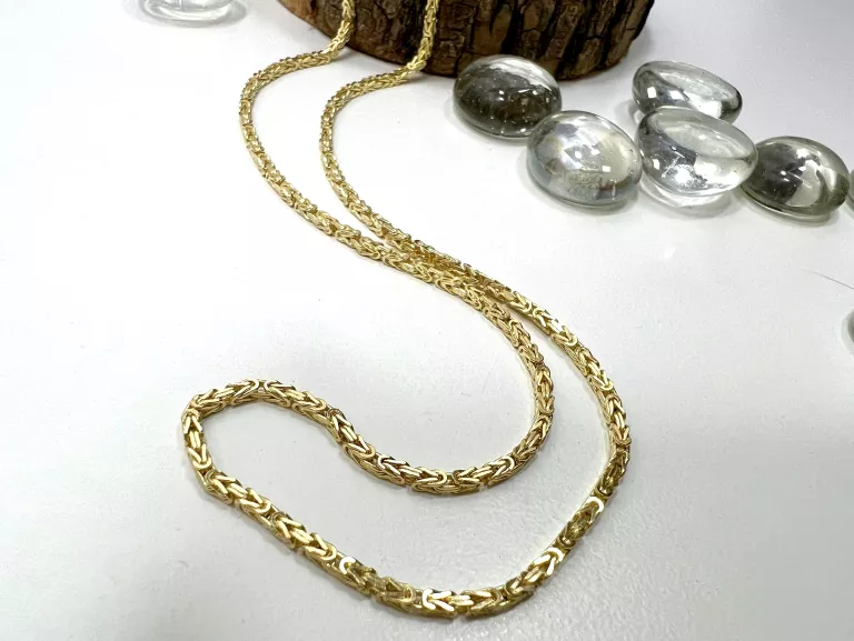 ZŁOTY ŁAŃCUSZEK SPLOT KRÓLEWSKI 14KT 60,00CM