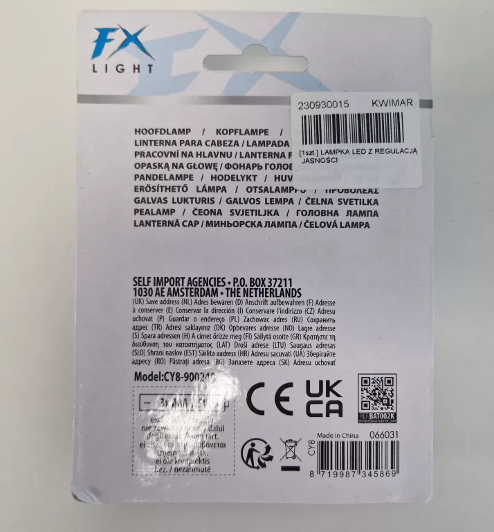 LATARKA LED CZOŁÓWKA LAMPA DO BIEGANIA COB LED
