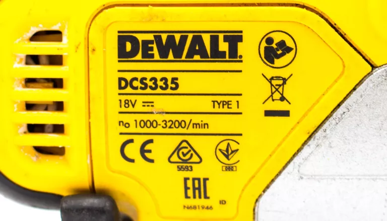WYRZYNARKA DEWALT DCS335N-XJ