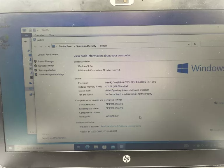 LAPTOP HP PROBOOK 450 G4 I5-7GEN