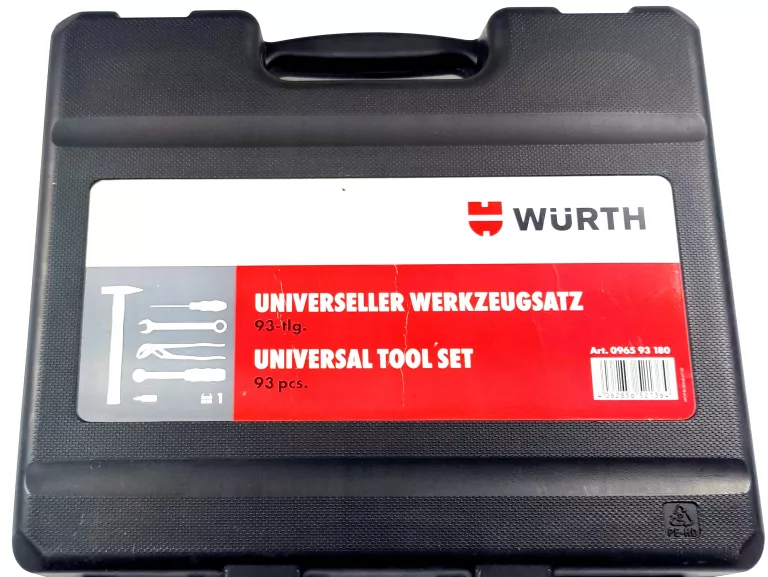ZESTAW KLUCZY WURTH 93 ELEMENTY 096593180