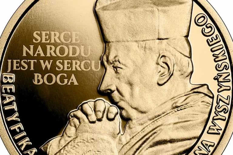 ZŁOTA 8G 900 100ZL BEATYFIKACJA KARD. WYSZYŃSKIEGO