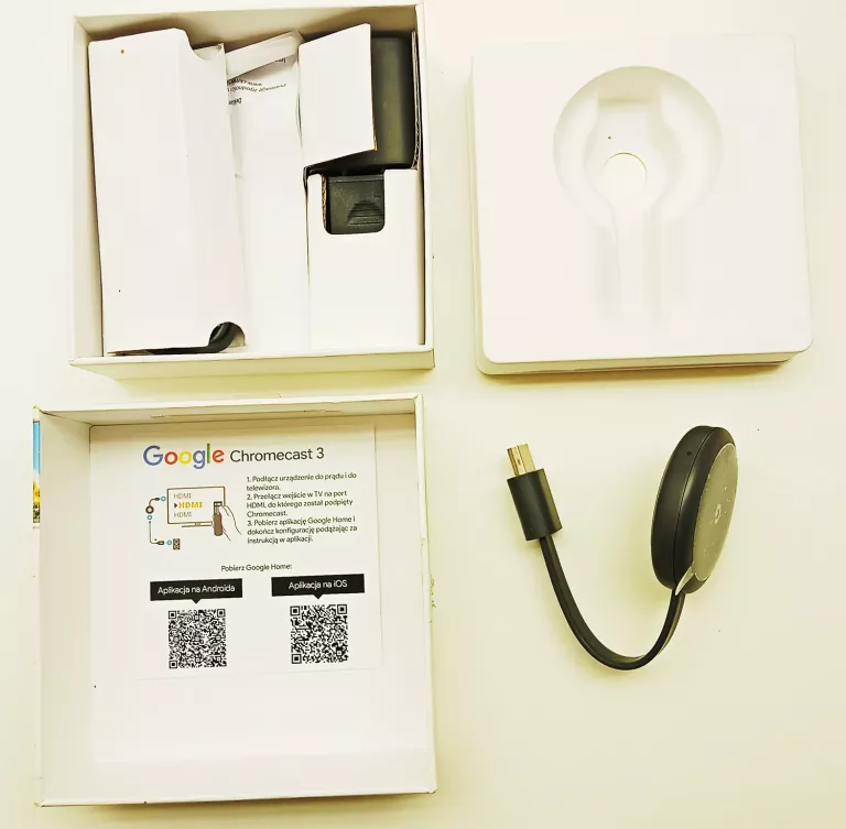 ODTWARZACZ MULTIMEDIALNY GOOGLE CHROMECAST 3.0 8GB