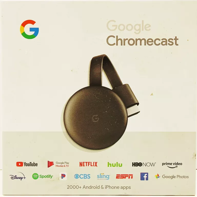 ODTWARZACZ MULTIMEDIALNY GOOGLE CHROMECAST 3.0 8GB