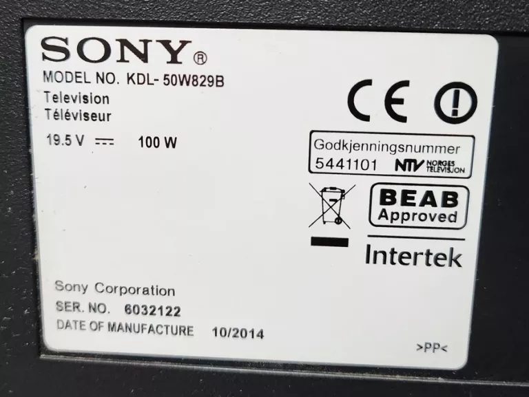 telewizor-sony-50w829b-stan-uzywany