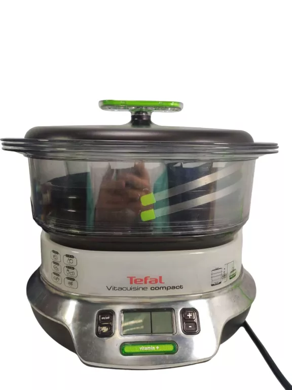 parowar-tefal-vitacuisine-compact-vs4003-103-l-czarny-1800-w-stan-uzywany