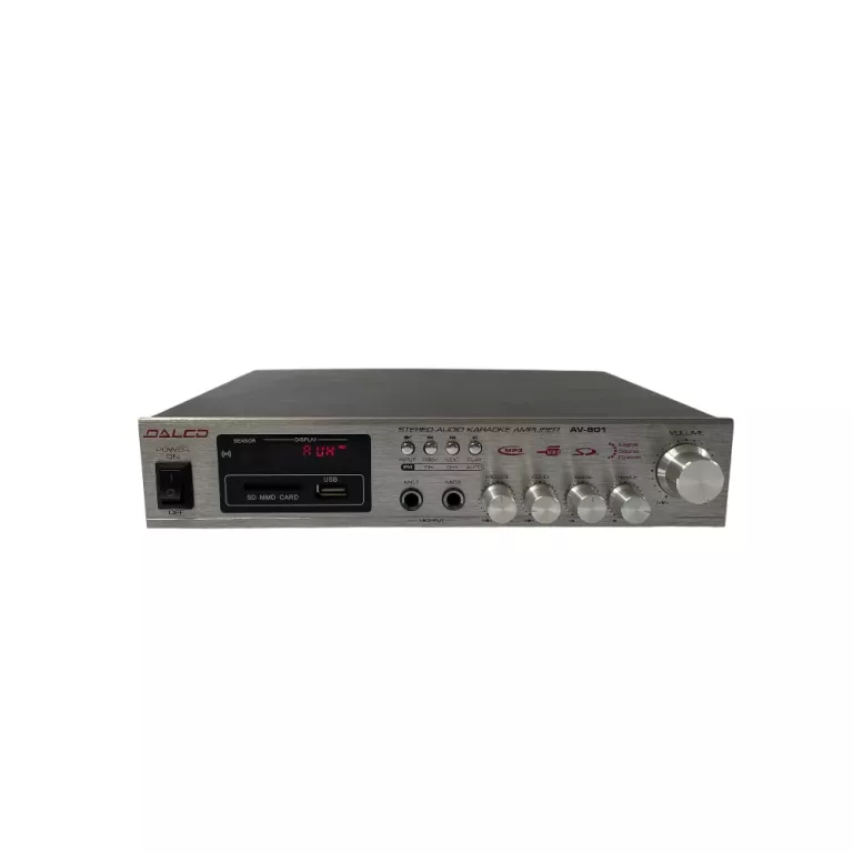 WZMACNIACZ DALCO AV-801 STEREO KARAOKE USB MP3