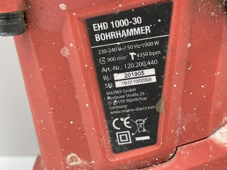 MŁOT UDAROWY MATRIX EHD 1000-30 BOHRHAMMER