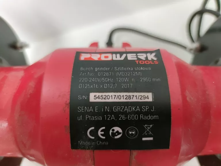 SZLIFIERKA STOŁOWA PROWERK MD3212M